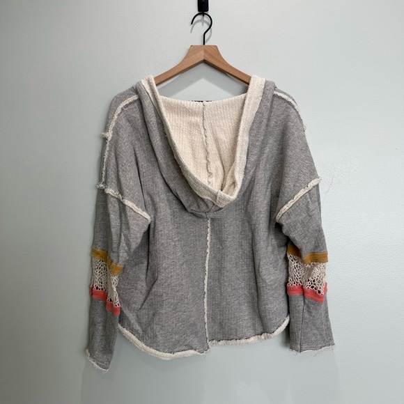 Free People FP Movement Dream Catcher Gray Hoodie - Picture 7 of 7